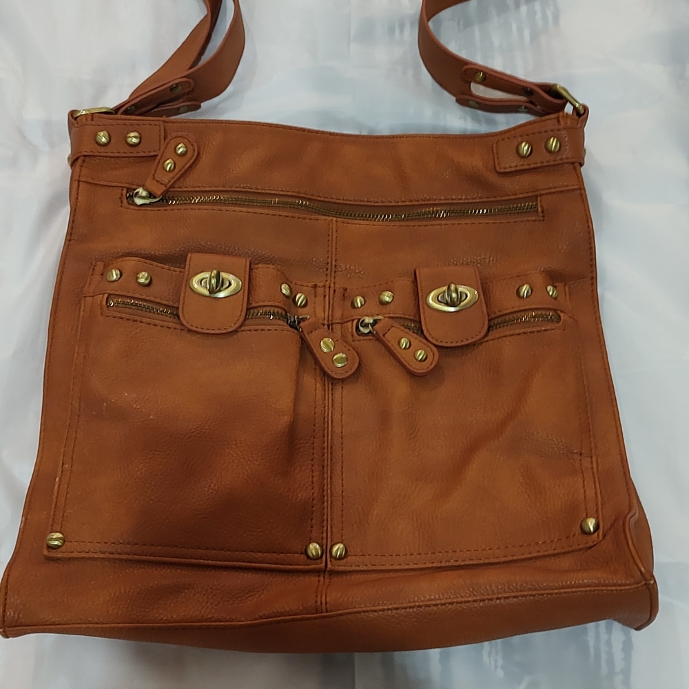 Costa Blanca Tan Fabric Shoulder Bag